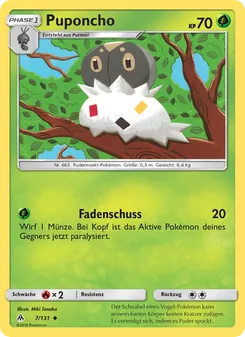 Puponcho, Karte 7 aus Grauen Der Lichtfinsternis