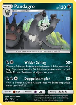 Pandagro, Karte 78 aus Grauen Der Lichtfinsternis
