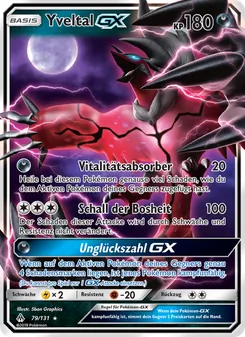 Yveltal GX, Karte 79 aus Grauen Der Lichtfinsternis