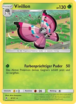 Vivillon, Karte 8 aus Grauen Der Lichtfinsternis