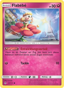 Flabébé, Karte 83 aus Grauen Der Lichtfinsternis