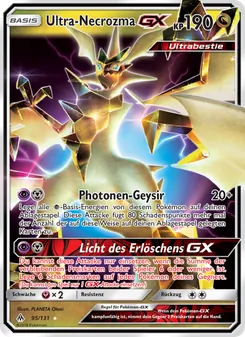 Ultra-Necrozma GX, Karte 95 aus Grauen Der Lichtfinsternis