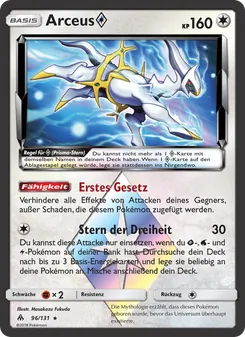 Arceus ◇, Karte 96 aus Grauen Der Lichtfinsternis