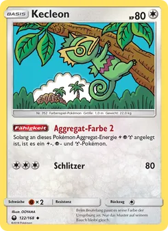 Kecleon, Karte 122 aus Sturm Am Firmament