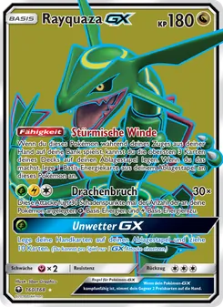 Rayquaza GX, Karte 160 aus Sturm Am Firmament