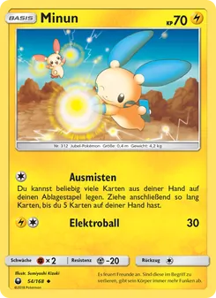 Minun, Karte 54 aus Sturm Am Firmament