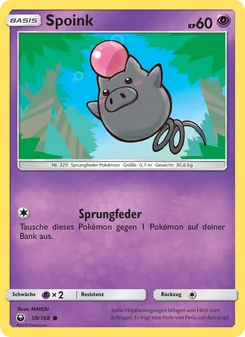 Spoink, Karte 59 aus Sturm Am Firmament