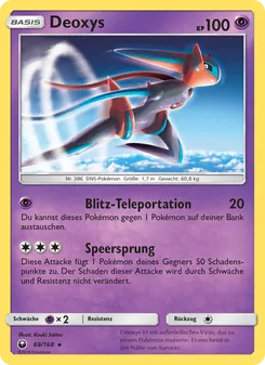 Deoxys, Karte 69 aus Sturm Am Firmament