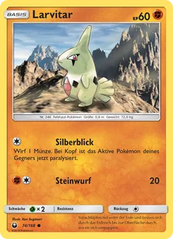Larvitar, Karte 74 aus Sturm Am Firmament