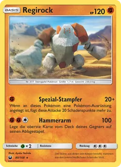 Regirock, Karte 80 aus Sturm Am Firmament