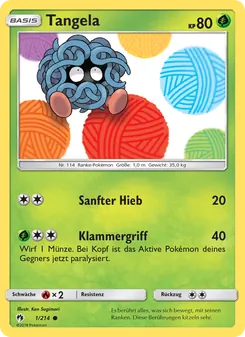 Tangela, Karte 1 aus Echo des Donners