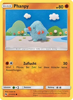 Phanpy, Karte 111 aus Echo des Donners
