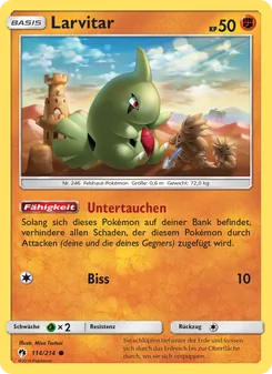 Larvitar, Karte 114 aus Echo des Donners