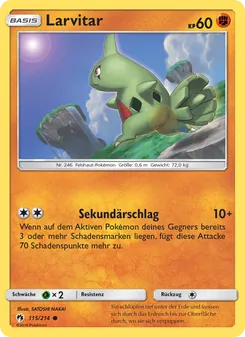Larvitar, Karte 115 aus Echo des Donners
