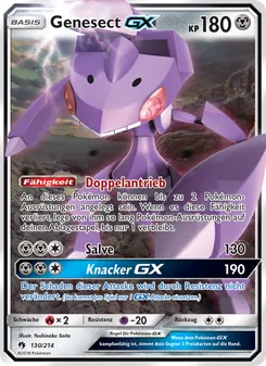 Genesect GX, Karte 130 aus Echo des Donners