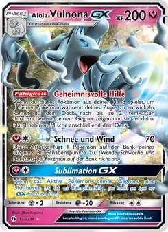 Alola Vulnona GX, Karte 132 aus Echo des Donners