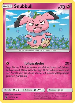 Snubbull, Karte 137 aus Echo des Donners
