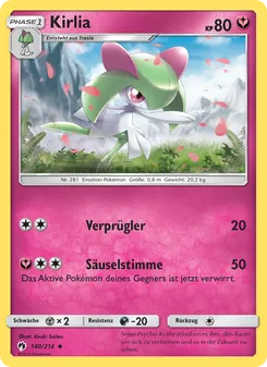 Kirlia, Karte 140 aus Echo des Donners