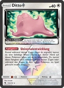 Ditto ◇, Karte 154 aus Echo des Donners