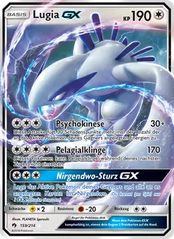 Lugia GX, Karte 159 aus Echo des Donners