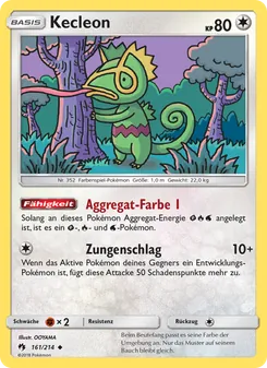 Kecleon, Karte 161 aus Echo des Donners