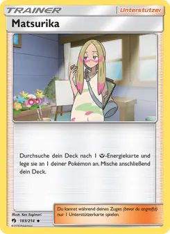 Matsurika, Karte 183 aus Echo des Donners