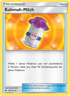 Kuhmuh-Milch, Karte 185 aus Echo des Donners