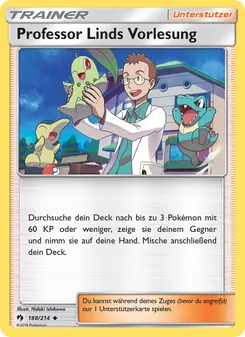 Professor Linds Vorlesung, Karte 188 aus Echo des Donners