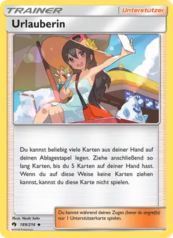 Urlauberin, Karte 189 aus Echo des Donners