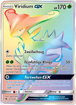 Viridium GX, Karte 217 aus Echo des Donners