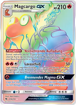 Magcargo GX, Karte 218 aus Echo des Donners