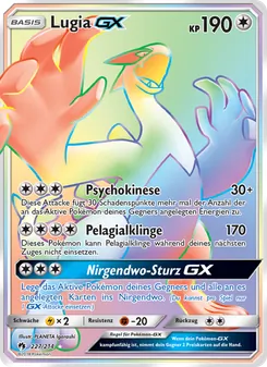 Lugia GX, Karte 227 aus Echo des Donners