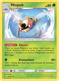 Ninjask, Karte 30 aus Echo des Donners