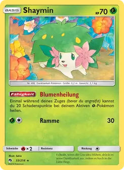 Shaymin, Karte 33 aus Echo des Donners