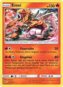 Entei, Karte 47 aus Echo des Donners