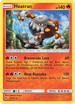Heatran, Karte 48 aus Echo des Donners