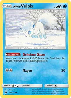 Alola Vulpix, Karte 53 aus Echo des Donners