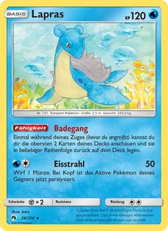 Lapras, Karte 56 aus Echo des Donners