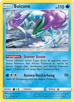 Suicune, Karte 59 aus Echo des Donners