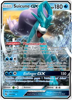 Suicune GX, Karte 60 aus Echo des Donners