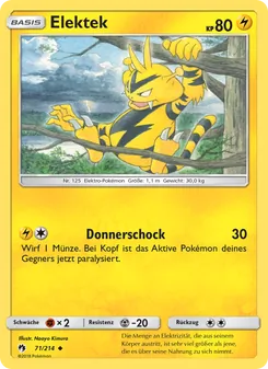 Elektek, Karte 71 aus Echo des Donners