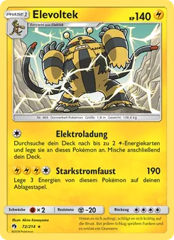 Elevoltek, Karte 72 aus Echo des Donners