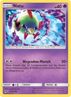 Natu, Karte 87 aus Echo des Donners
