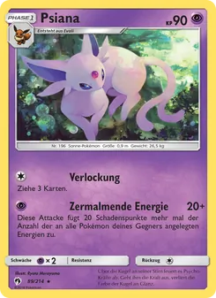Psiana, Karte 89 aus Echo des Donners