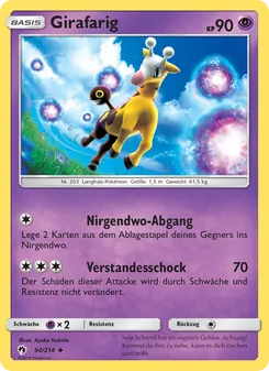 Girafarig, Karte 94 aus Echo des Donners