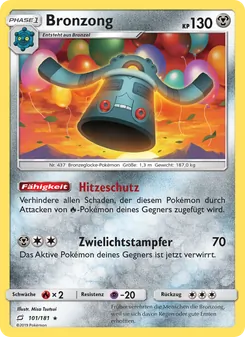 Bronzong, Karte 101 aus Teams Sind Trumpf