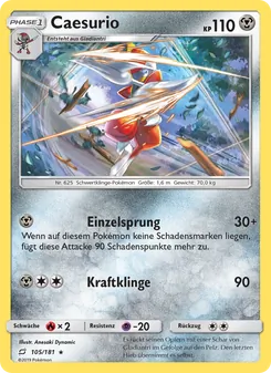 Caesurio, Karte 105 aus Teams Sind Trumpf