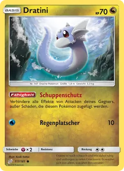 Dratini, Karte 117 aus Teams Sind Trumpf
