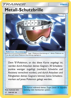Metall-Schutzbrille, Karte 148 aus Teams Sind Trumpf