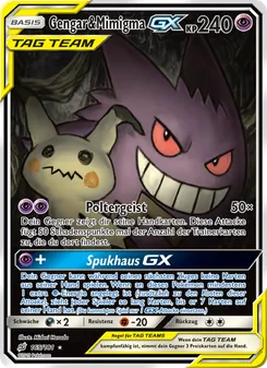 Gengar & Mimigma GX, Karte 165 aus Teams Sind Trumpf